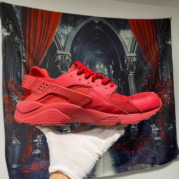Nike Air Huarache Triple Red October Monochromatic Men's Size 14 - Sneaker - Picture 3 of 6